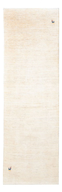 Alfombra de pasillo Alfombra Gabbeh - Persa - 245 x 79 cm - blanco natural
