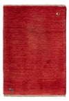 Gabbeh persa Alfombra 63x83cm - Perserteppich Wollteppich - Rectángulo / Rojo / 63 x 83 cm Rectángulo