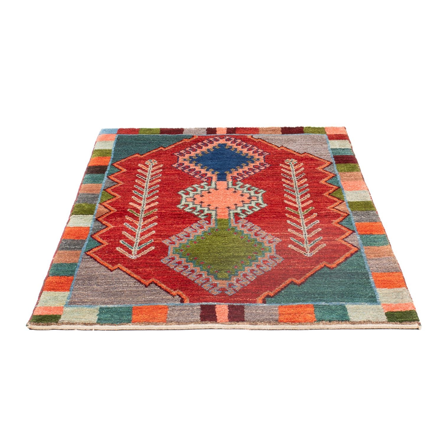 Alfombra Gabbeh - Persa - 149 x 94 cm - rojo