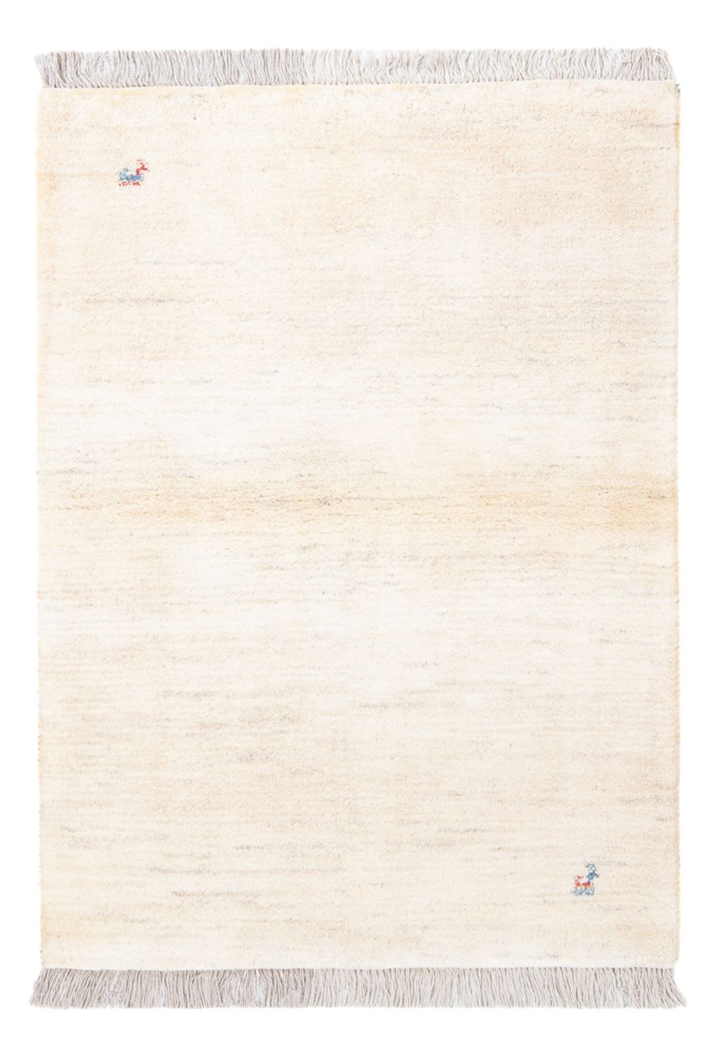 Alfombra Gabbeh - Persa - 150 x 97 cm - blanco natural