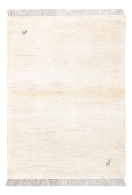 Alfombra Gabbeh - Persa - 150 x 97 cm - blanco natural
