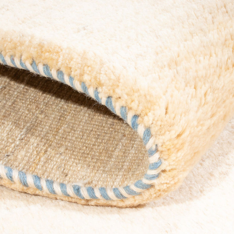Alfombra Gabbeh - Persa - 150 x 97 cm - blanco natural