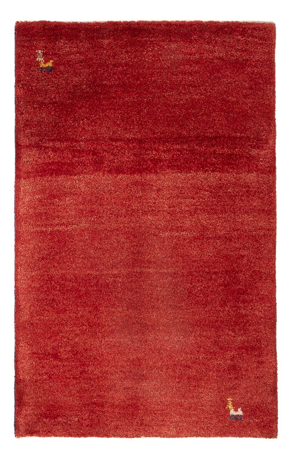 Alfombra Gabbeh - Persa - 90 x 62 cm - rojo
