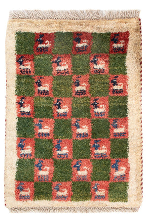 Alfombra Gabbeh - Persa - 60 x 40 cm - multicolor