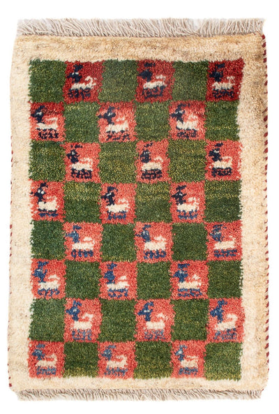 Gabbeh persa Alfombra 40x60cm - Perserteppich Wollteppich