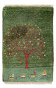 Gabbeh persa Alfombra 40x60cm - Perserteppich Wollteppich