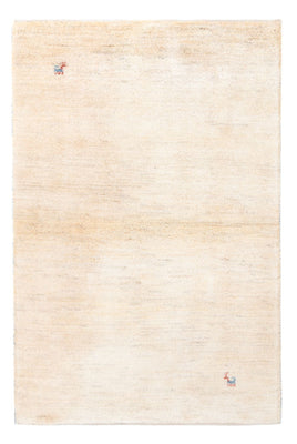 Alfombra Gabbeh - Persa - 152 x 98 cm - blanco natural