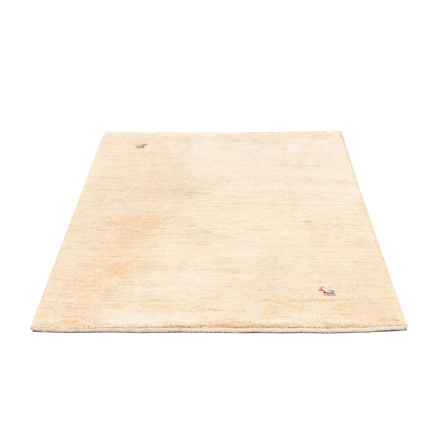 Alfombra Gabbeh - Persa - 152 x 98 cm - blanco natural