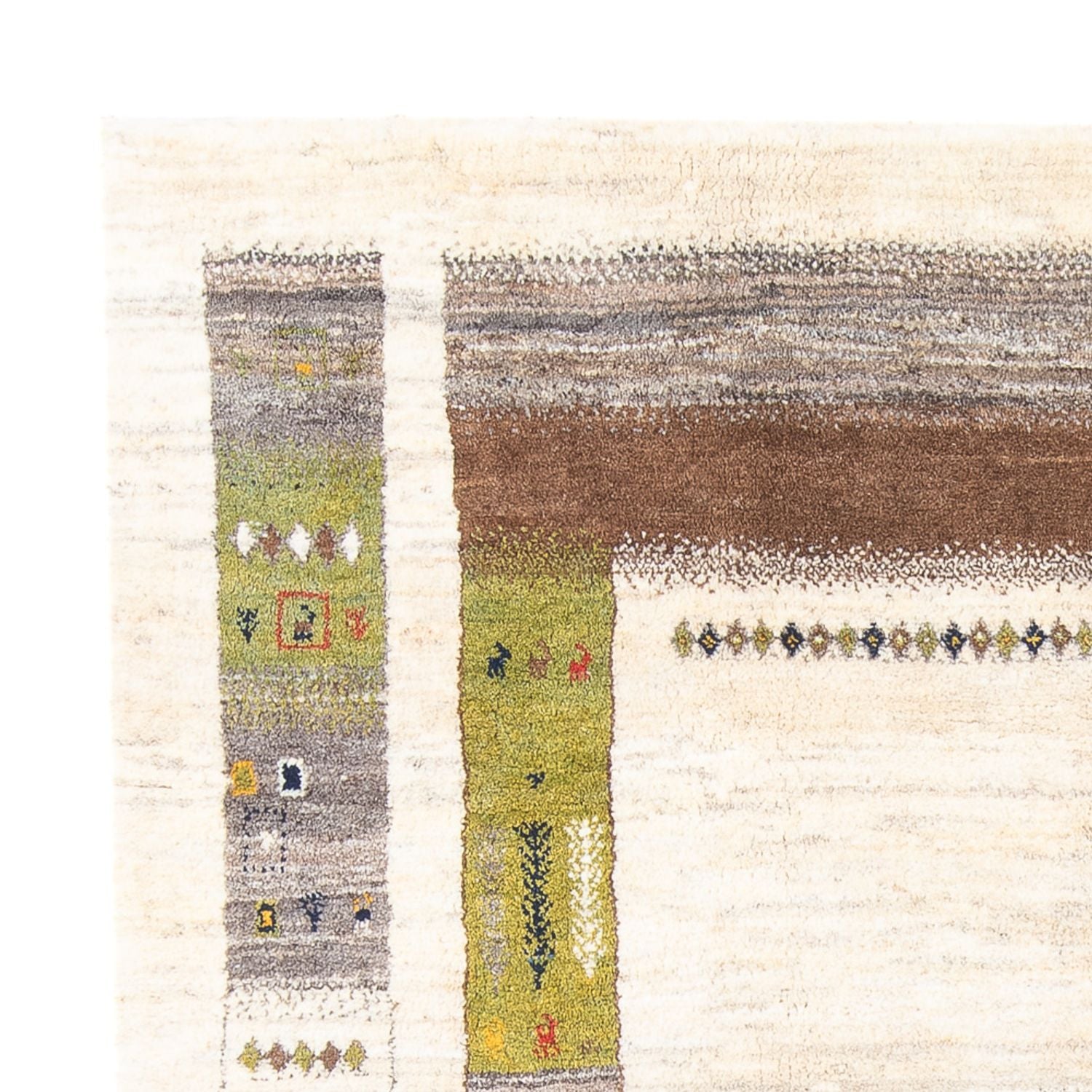 Alfombra Gabbeh - Persa - 245 x 200 cm - crema