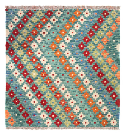 Kilim Maimana Alfombra 88x90cm - Alfombra de lana