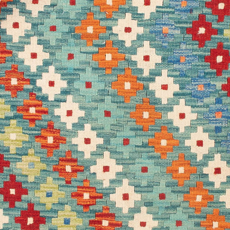 Alfombra Kelim - Splash cuadrado  - 88 x 90 cm - multicolor