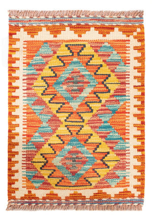 Alfombra Kelim - Splash - 60 x 40 cm - multicolor