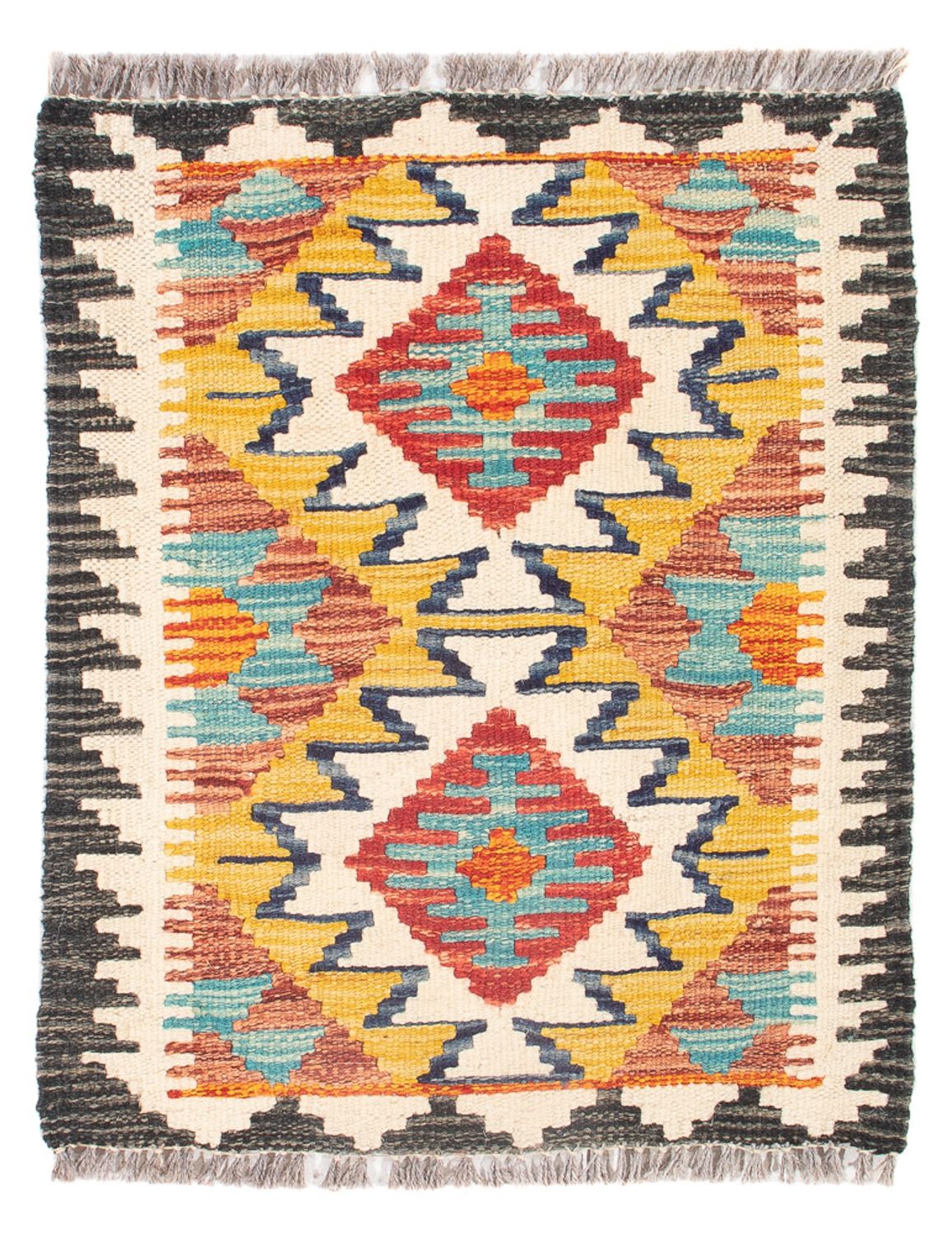 Alfombra Kelim - Splash - 60 x 40 cm - multicolor