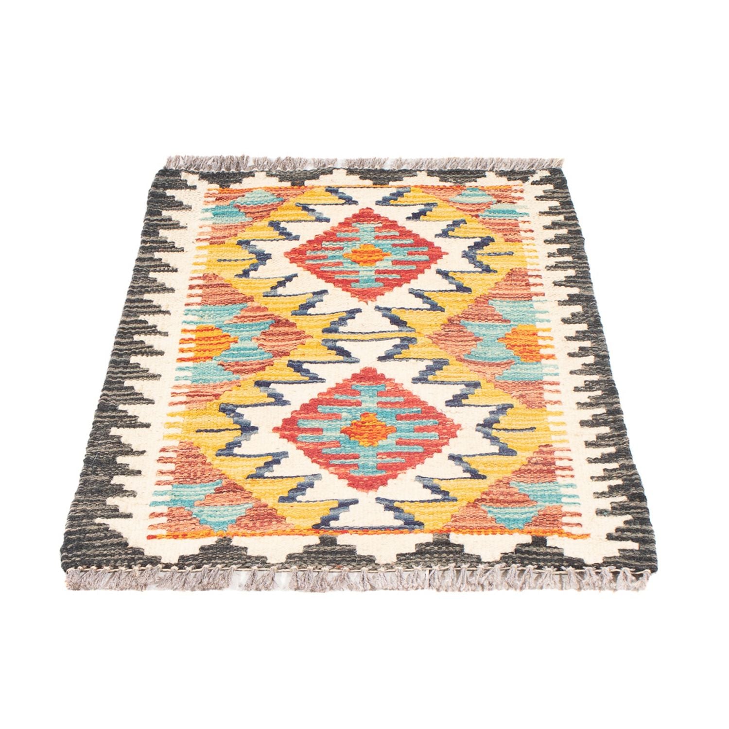 Alfombra Kelim - Splash - 60 x 40 cm - multicolor
