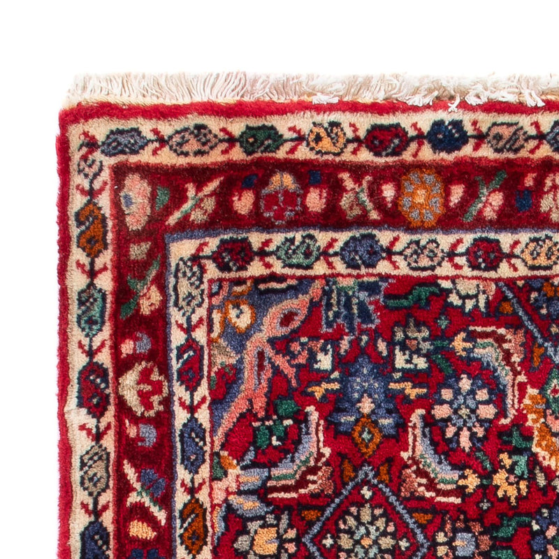 Alfombra persa - Bidjar - 80 x 52 cm - rojo burdeos
