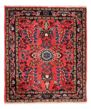 Alfombra persa - Clásica - 80 x 66 cm - rojo