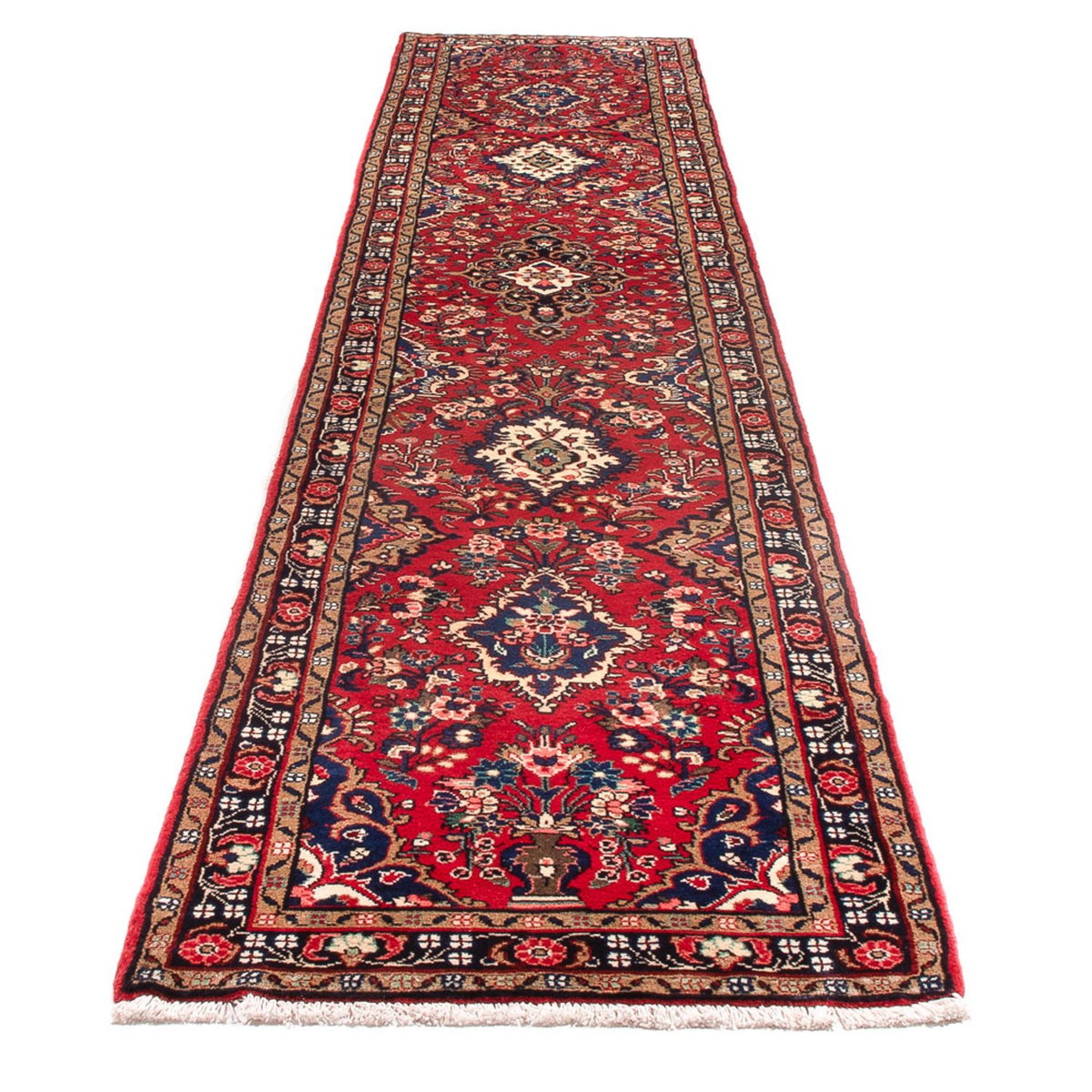 Alfombra de pasillo Alfombra persa - Nómada - 410 x 82 cm - rojo
