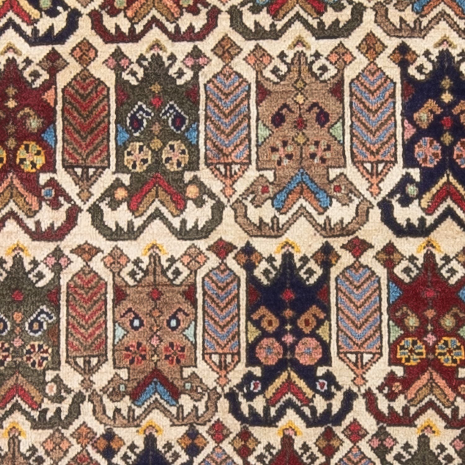 Alfombra persa - Nómada - 115 x 76 cm - multicolor
