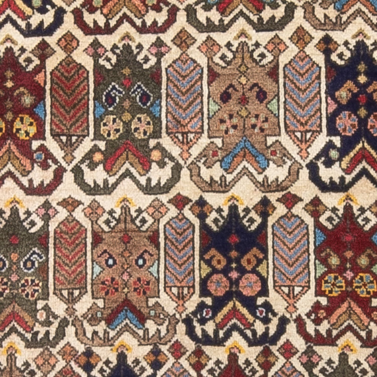 Alfombra persa - Nómada - 115 x 76 cm - multicolor