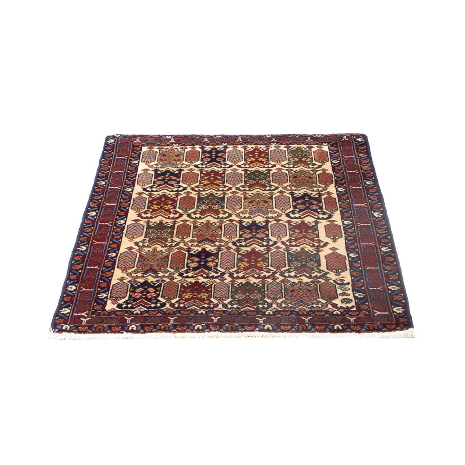 Alfombra persa - Nómada - 115 x 76 cm - multicolor