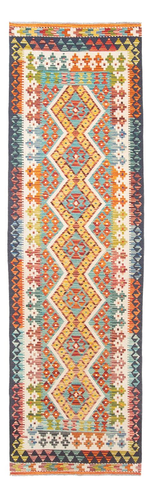 Alfombra de pasillo Alfombra Kelim - Splash - 280 x 85 cm - multicolor