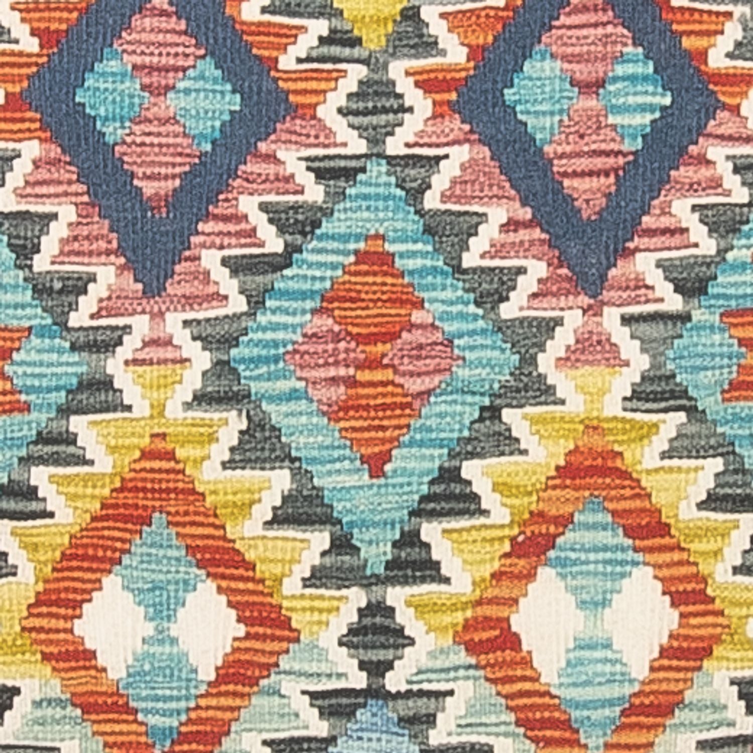 Alfombra de pasillo Alfombra Kelim - Splash - 281 x 80 cm - multicolor