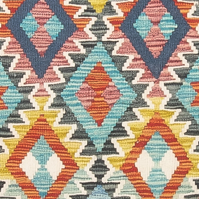 Alfombra de pasillo Alfombra Kelim - Splash - 281 x 80 cm - multicolor
