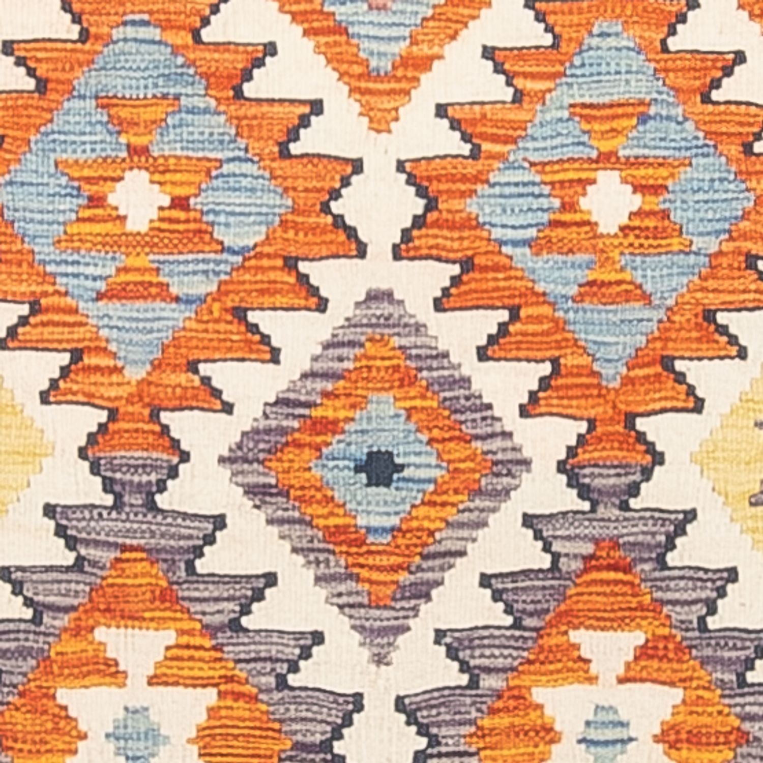 Alfombra de pasillo Alfombra Kelim - Splash - 299 x 86 cm - multicolor