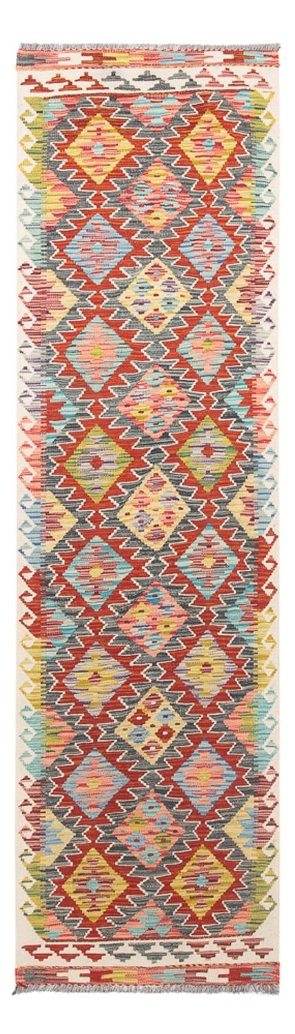 Alfombra de pasillo Alfombra Kelim - Splash - 286 x 78 cm - multicolor