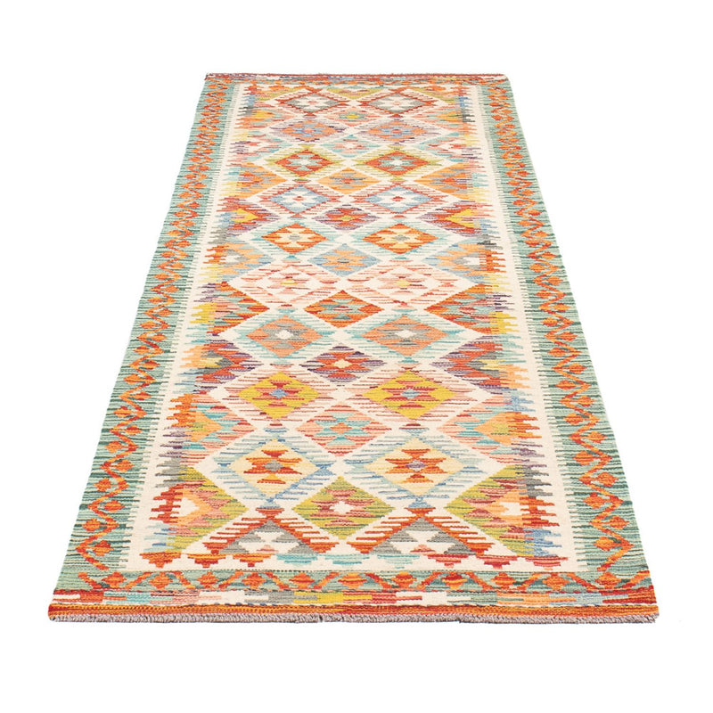 Alfombra de pasillo Alfombra Kelim - Splash - 297 x 80 cm - multicolor