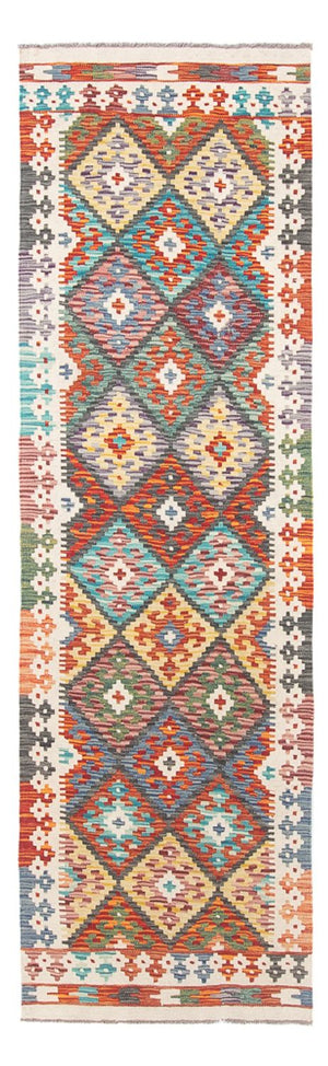 Alfombra de pasillo Alfombra Kelim - Splash - 255 x 74 cm - multicolor