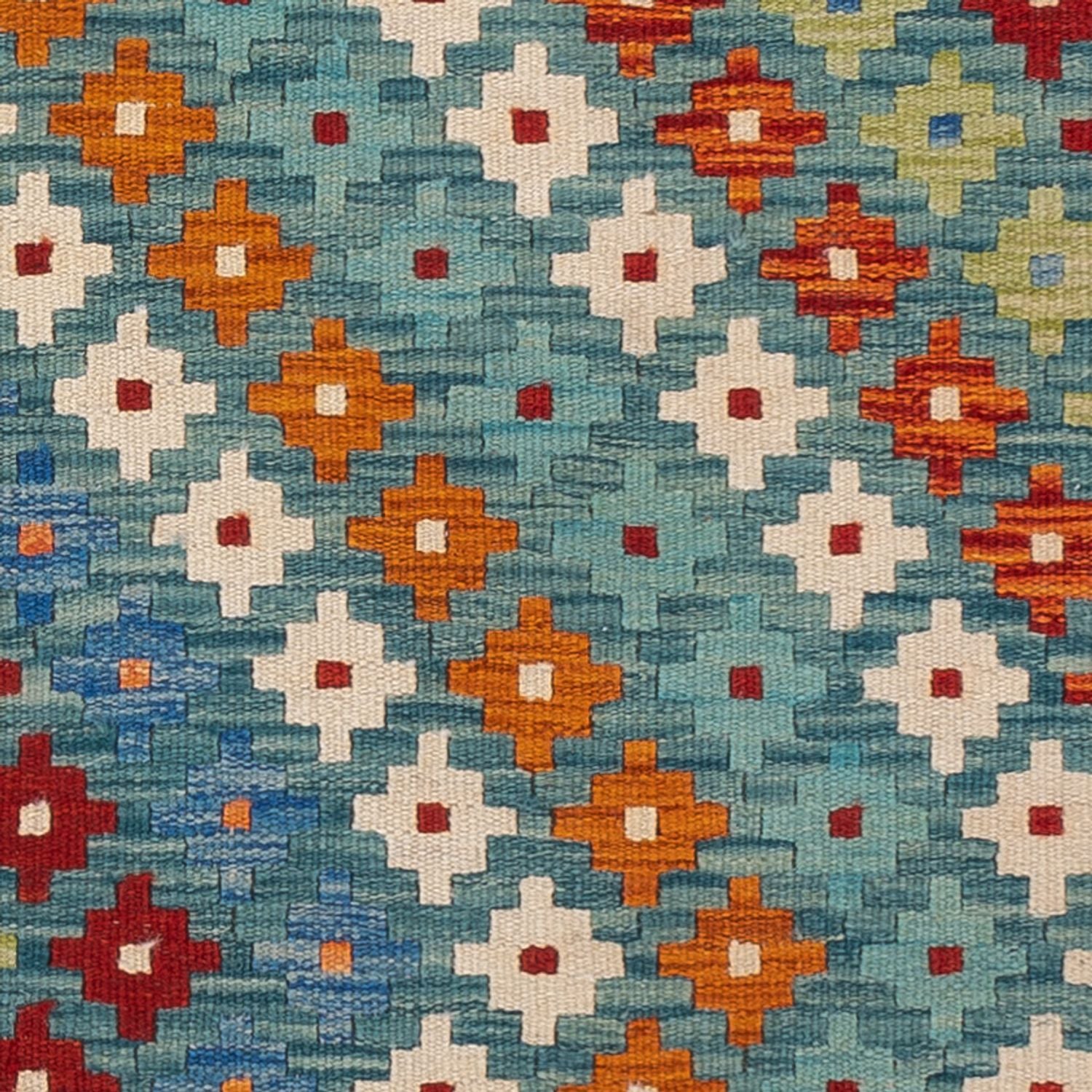 Alfombra Kelim - Splash - 90 x 88 cm - multicolor