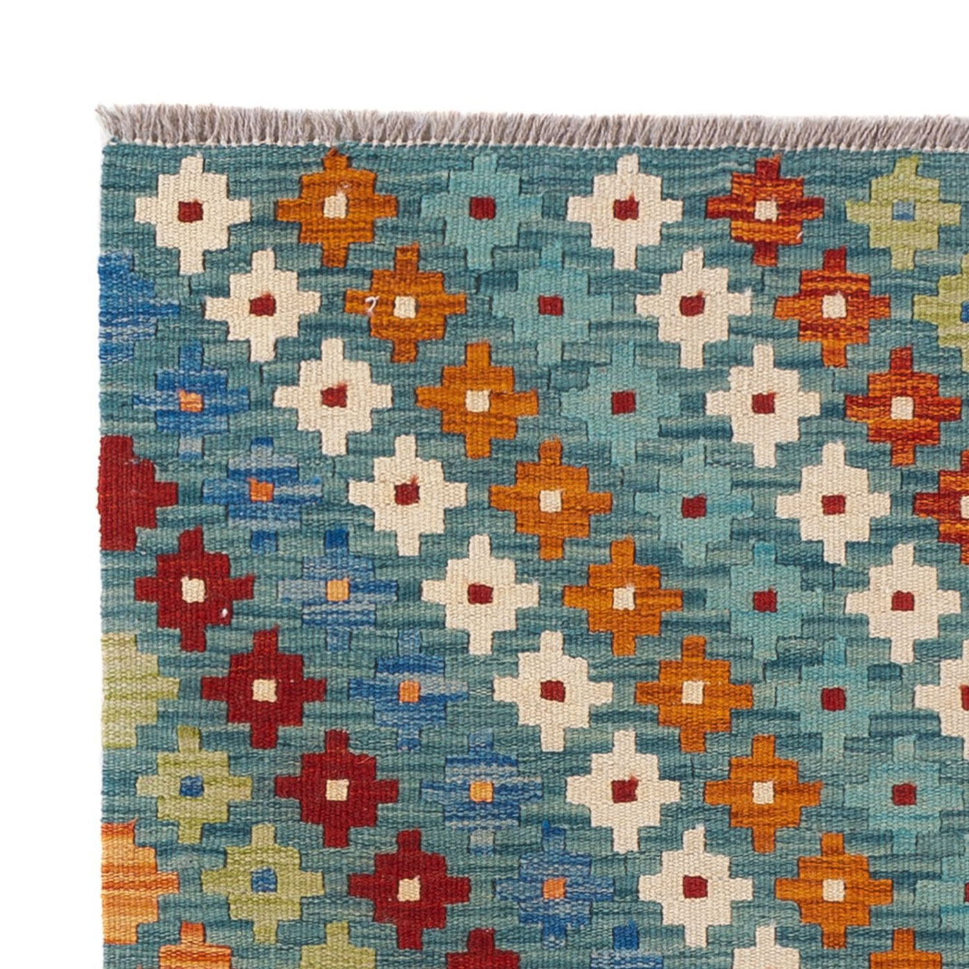 Alfombra Kelim - Splash - 90 x 88 cm - multicolor