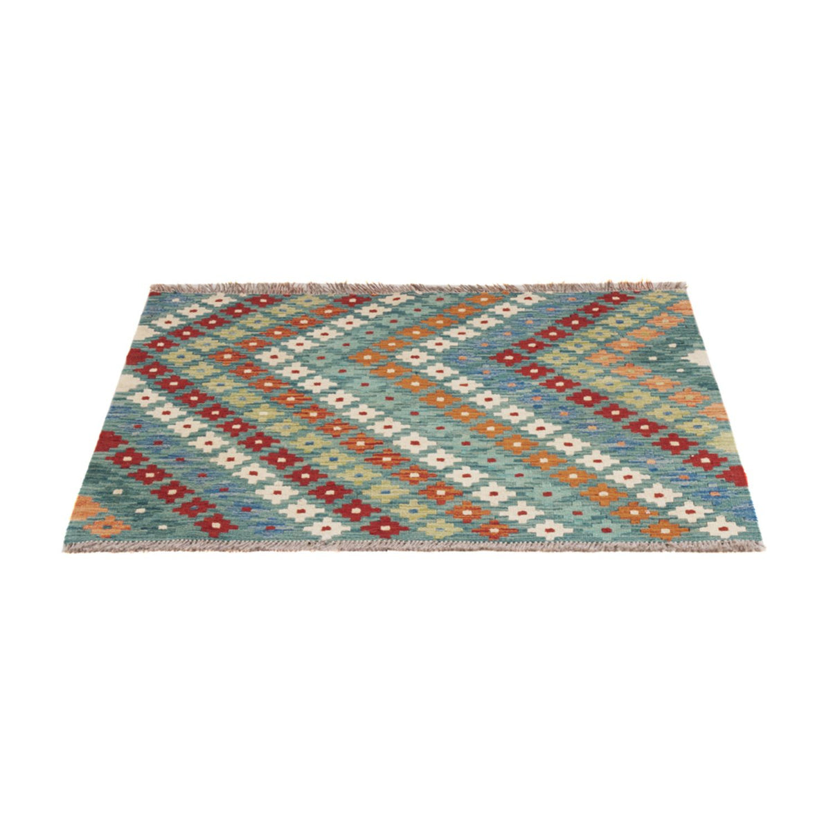 Alfombra Kelim - Splash - 90 x 88 cm - multicolor