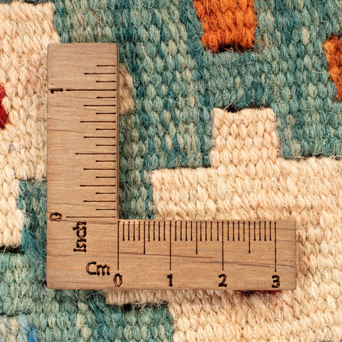 Alfombra Kelim - Splash - 90 x 88 cm - multicolor