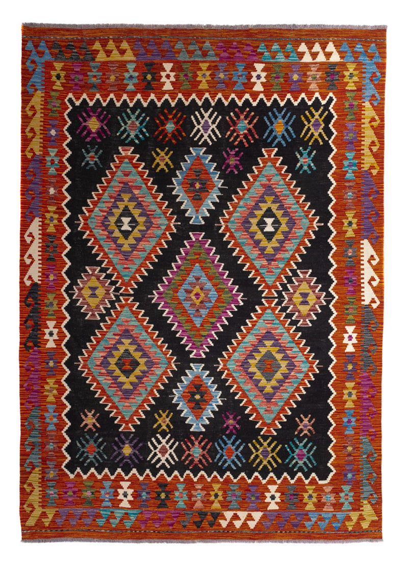 Alfombra Kelim - Splash - 244 x 178 cm - multicolor