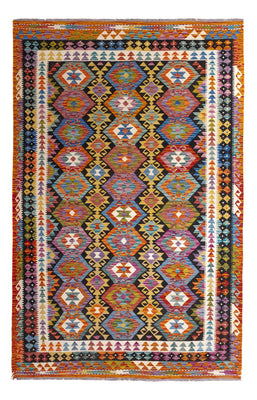 Alfombra Kelim - Splash - 250 x 163 cm - multicolor