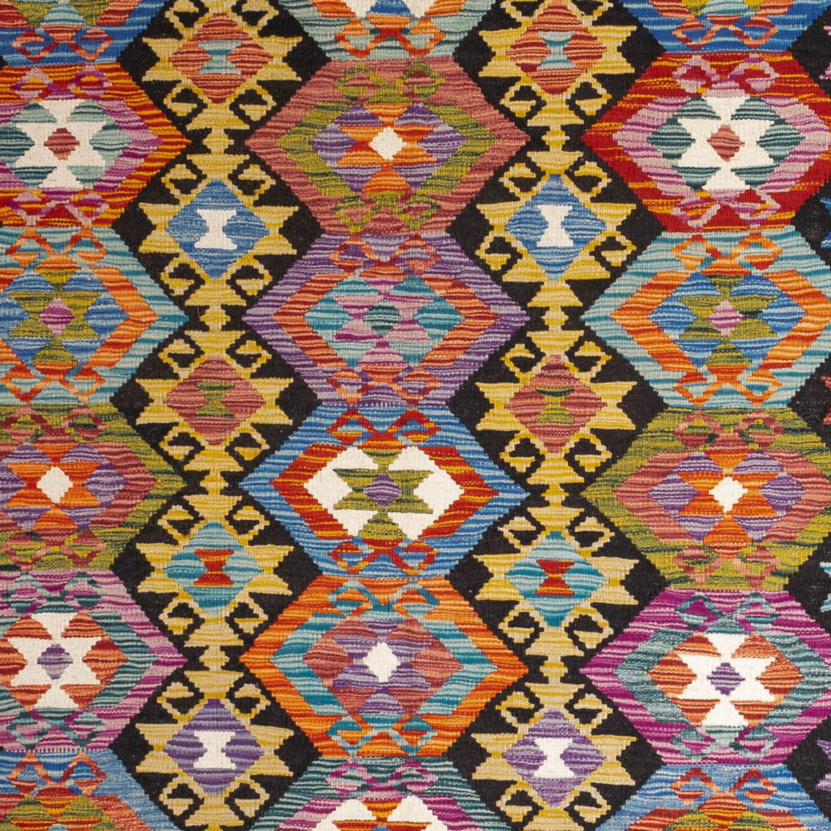 Alfombra Kelim - Splash - 250 x 163 cm - multicolor