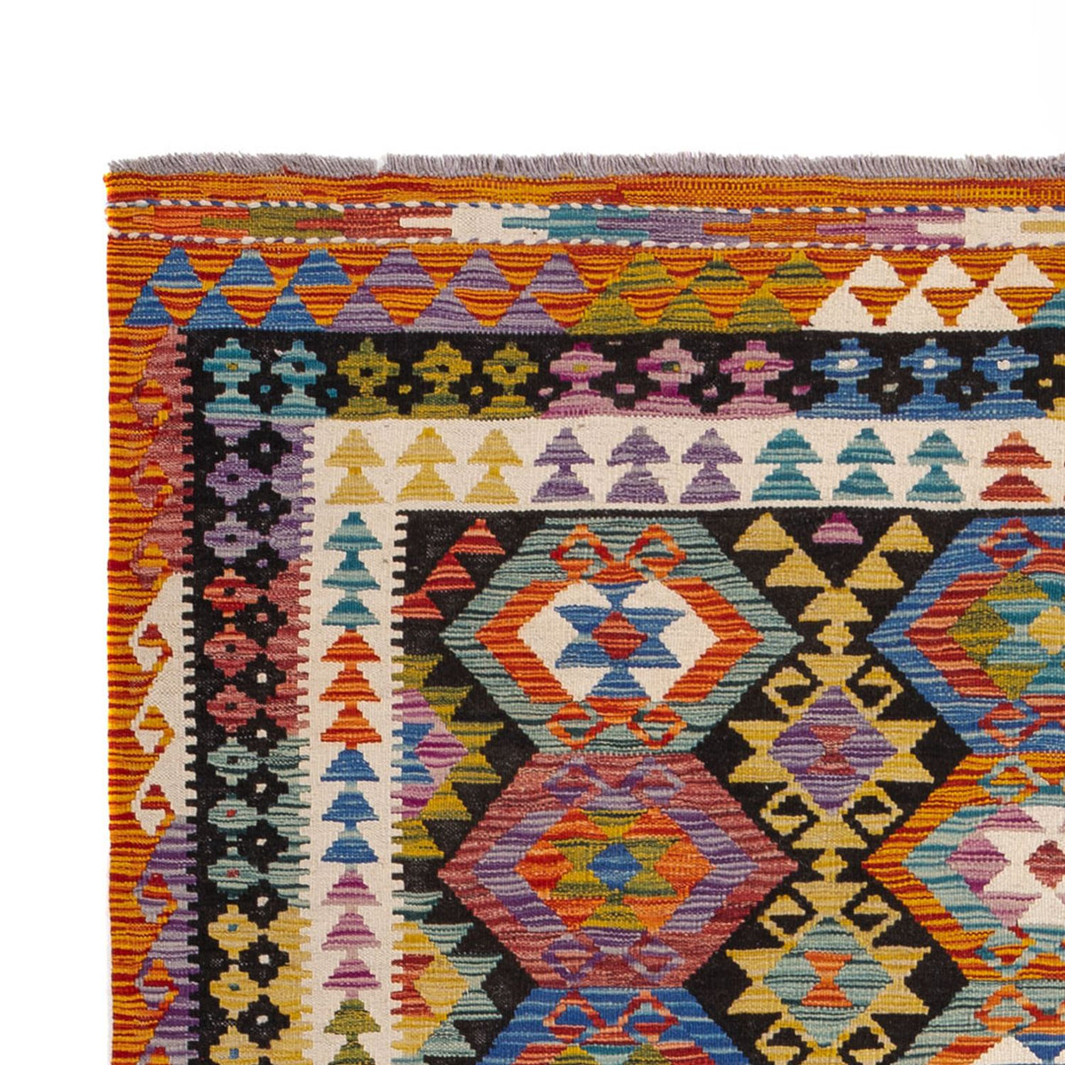 Alfombra Kelim - Splash - 250 x 163 cm - multicolor