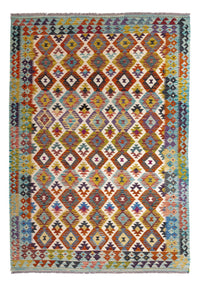 Alfombra Kelim - Splash - 243 x 169 cm - multicolor