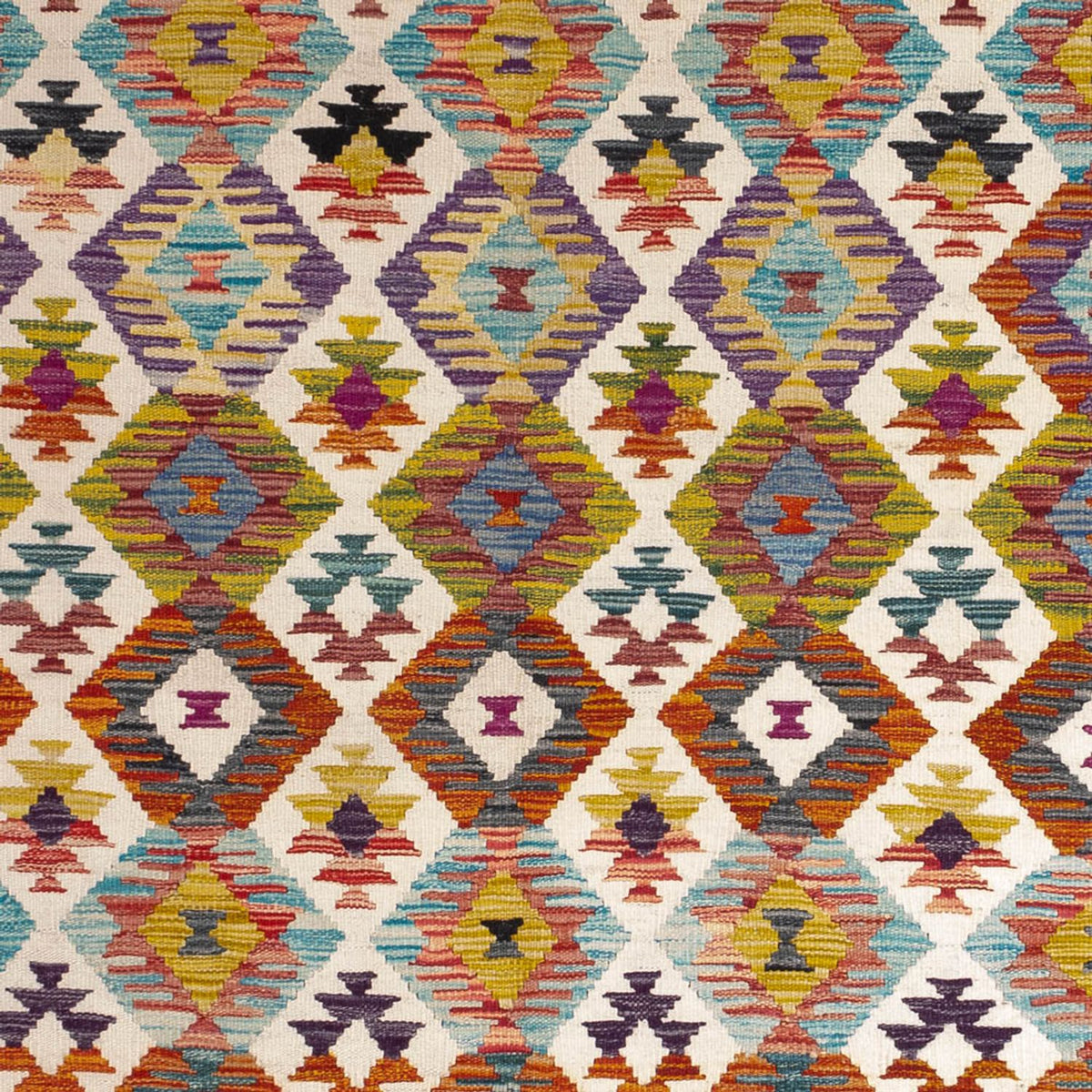 Alfombra Kelim - Splash - 243 x 169 cm - multicolor