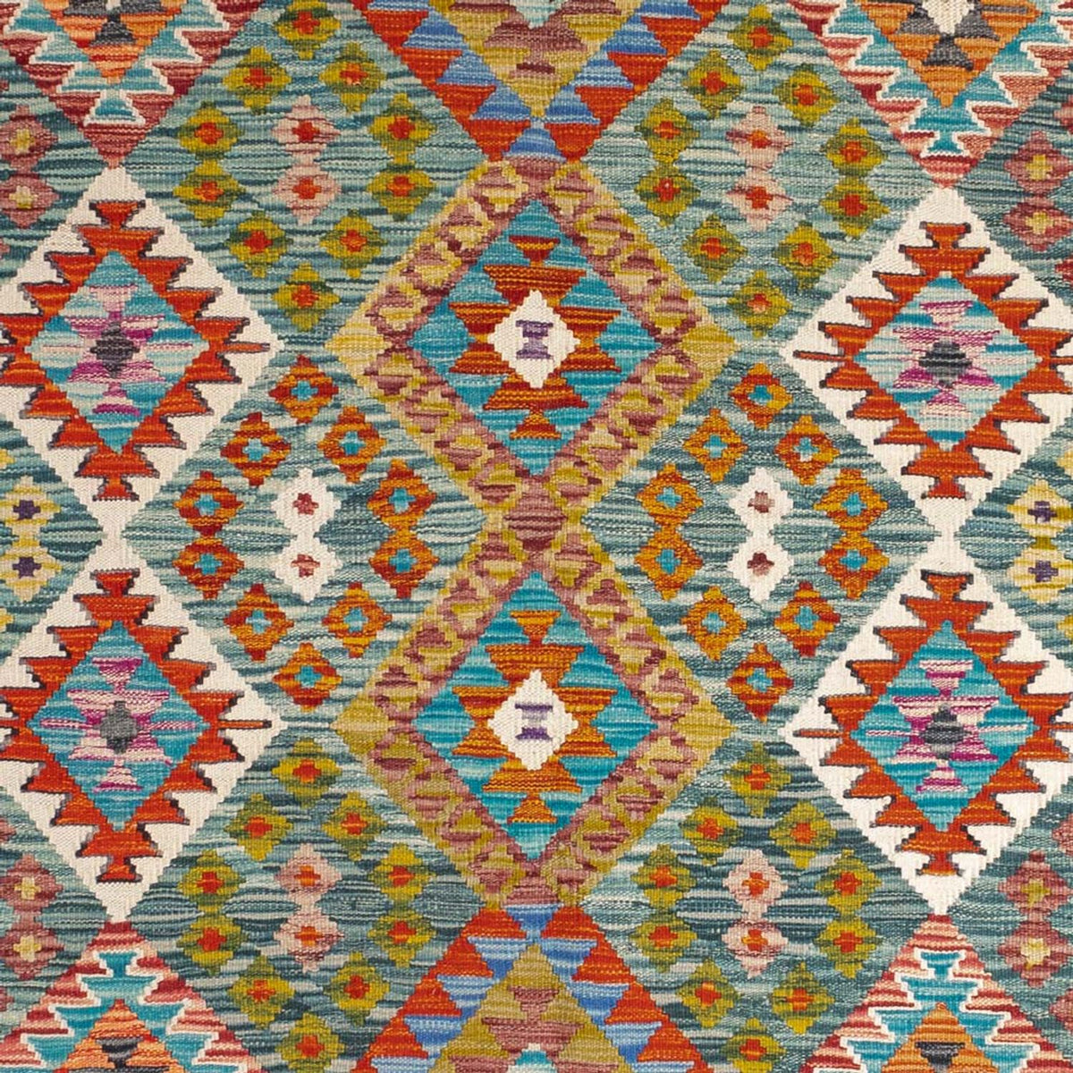 Alfombra Kelim - Splash - 248 x 183 cm - multicolor