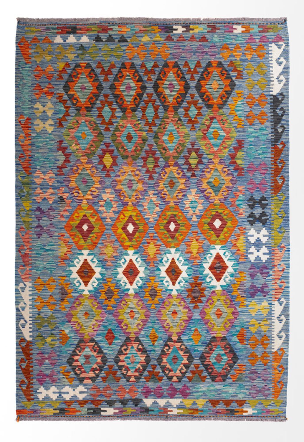 Alfombra Kelim - Splash - 241 x 175 cm - multicolor