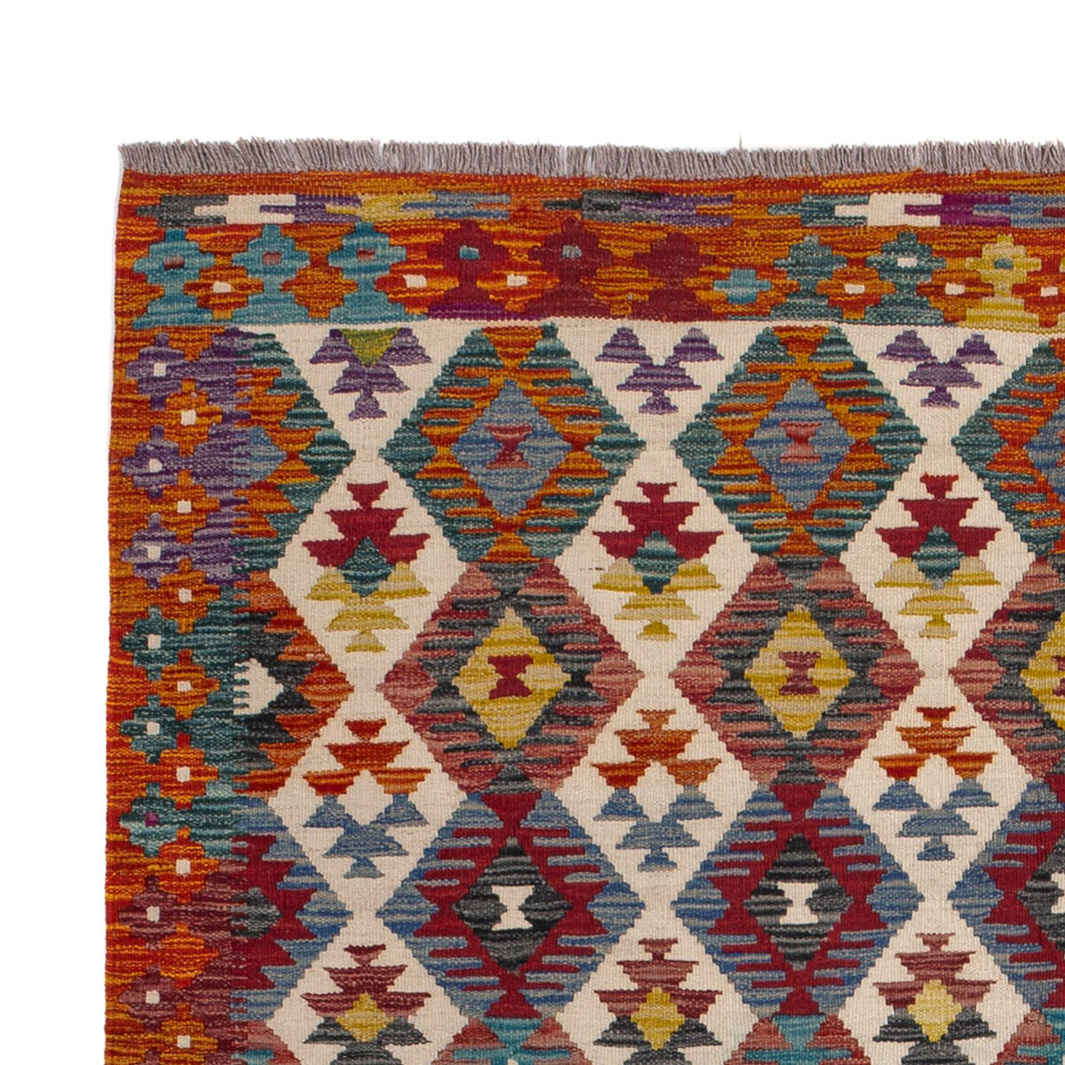 Alfombra Kelim - Splash - 245 x 165 cm - multicolor