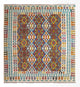 Alfombra Kelim - Splash cuadrado  - 207 x 203 cm - multicolor