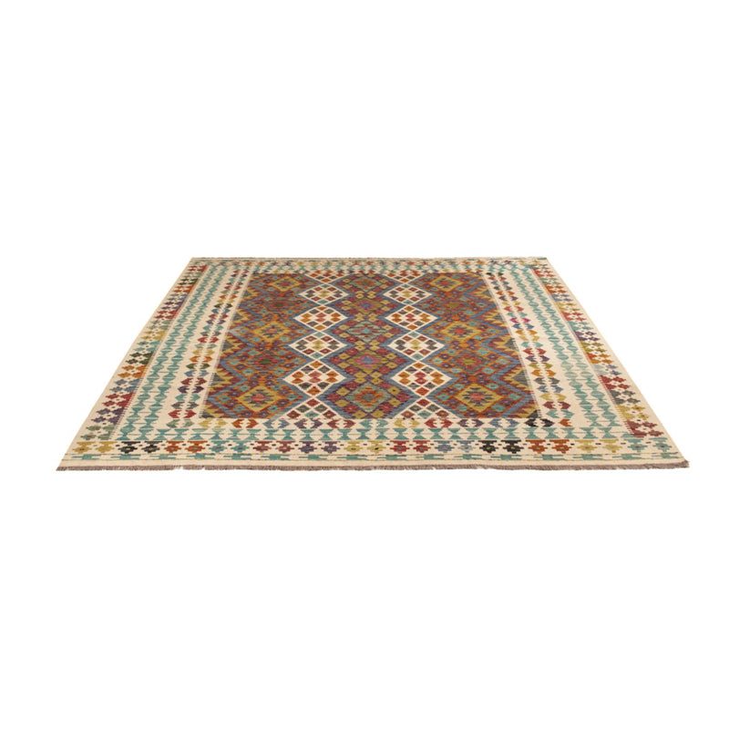 Alfombra Kelim - Splash cuadrado  - 207 x 203 cm - multicolor