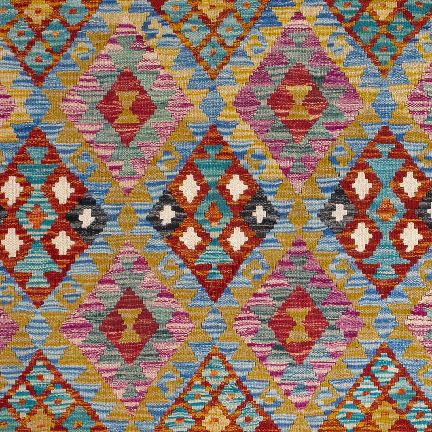 Alfombra Kelim - Splash - 197 x 150 cm - multicolor
