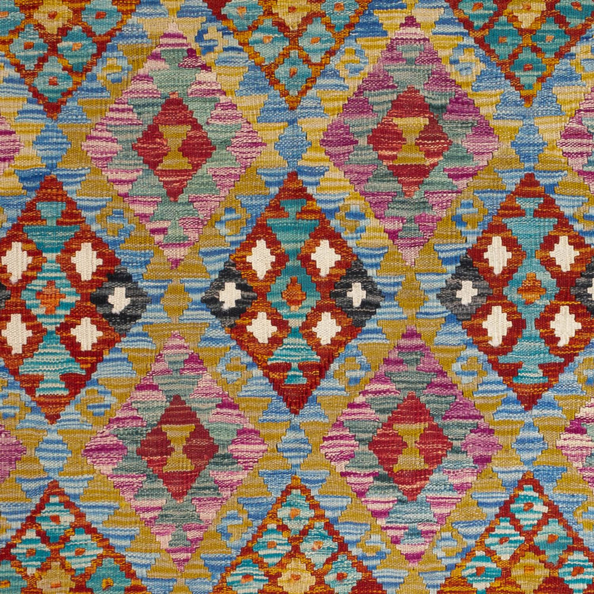 Alfombra Kelim - Splash - 197 x 150 cm - multicolor