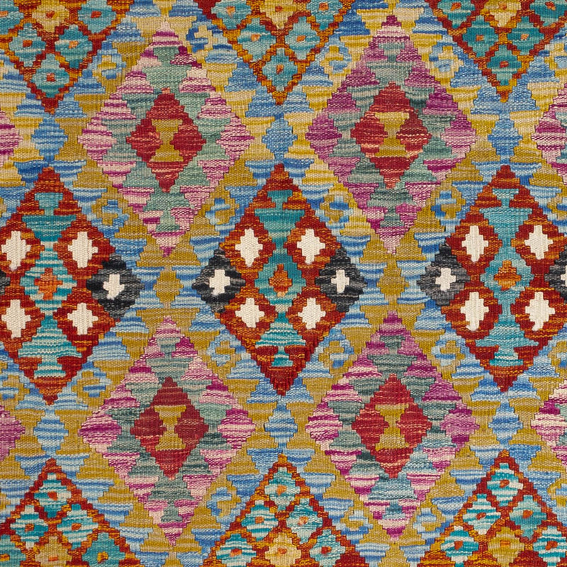 Alfombra Kelim - Splash - 197 x 150 cm - multicolor