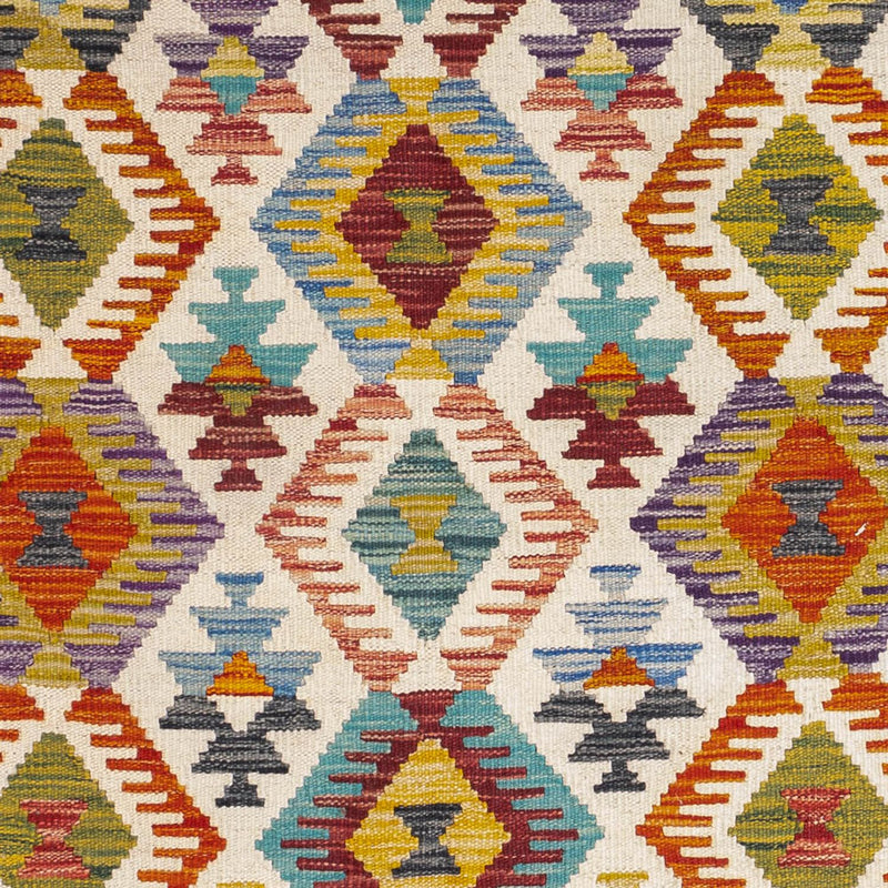 Alfombra Kelim - Splash cuadrado  - 154 x 143 cm - multicolor